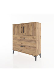 Arges Şifonyer 2 Raflı 2 Çekmeceli 2 Kapaklı 88x30x96 - S04M053V9A
