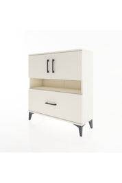 Arges Şifonyer 3 Raflı Tek Çekmeceli 2 Kapaklı 88x30x96 - S04M054V1A