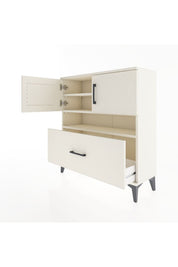Arges Şifonyer 3 Raflı Tek Çekmeceli 2 Kapaklı 88x30x96 - S04M054V1A