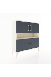 Arges Şifonyer 3 Raflı Tek Çekmeceli 2 Kapaklı 88x30x96 - S04M054V2A