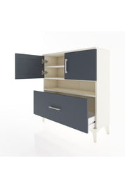 Arges Şifonyer 3 Raflı Tek Çekmeceli 2 Kapaklı 88x30x96 - S04M054V2A