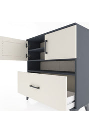 Arges Şifonyer 3 Raflı Tek Çekmeceli 2 Kapaklı 88x30x96 - S04M054V4A