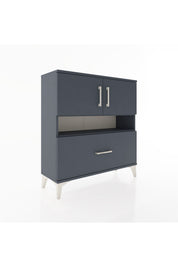 Arges Şifonyer 3 Raflı Tek Çekmeceli 2 Kapaklı 88x30x96 - S04M054V5A
