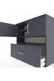 Arges Şifonyer 3 Raflı Tek Çekmeceli 2 Kapaklı 88x30x96 - S04M054V5A