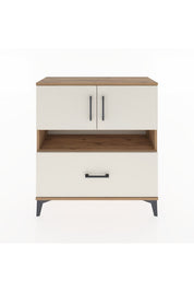 Arges Şifonyer 3 Raflı Tek Çekmeceli 2 Kapaklı 88x30x96 - S04M054V7A