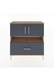 Arges Şifonyer 3 Raflı Tek Çekmeceli 2 Kapaklı 88x30x96 - S04M054V8A