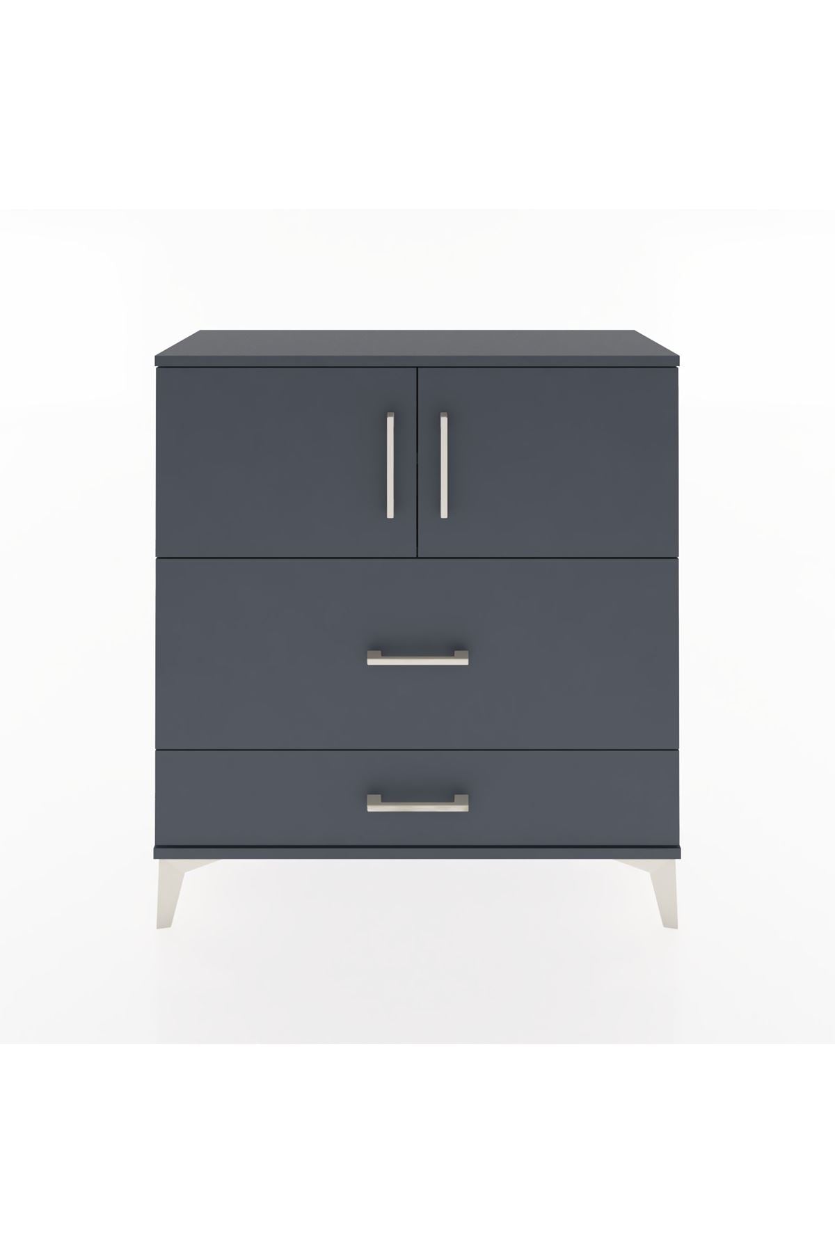Arges Şifonyer 2 Raflı 2 Çekmeceli 2 Kapaklı 88x30x96 - S04M055V5A