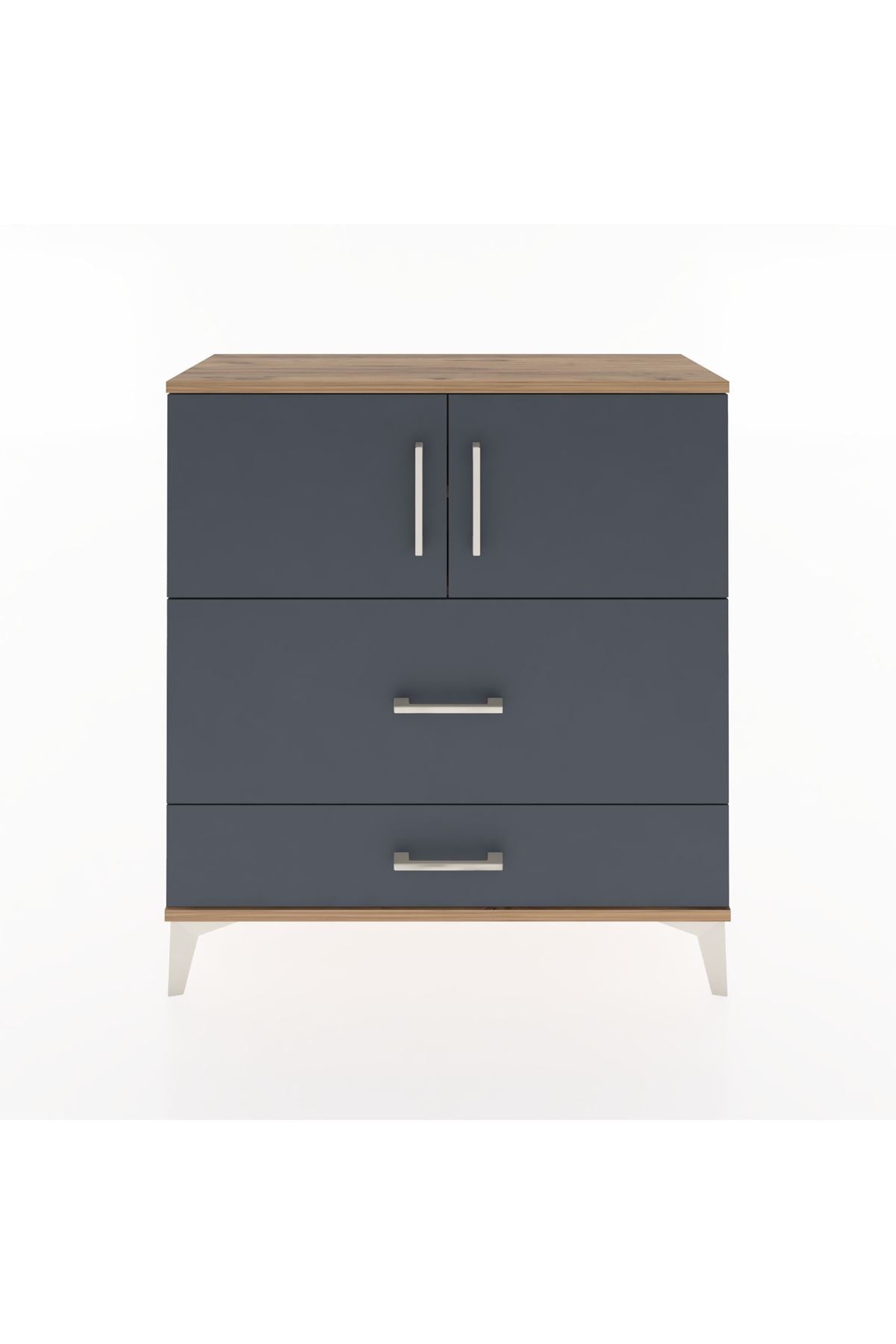 Arges Şifonyer 2 Raflı 2 Çekmeceli 2 Kapaklı 88x30x96 - S04M055V8A