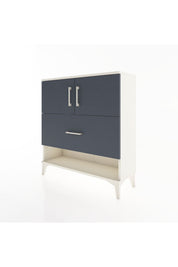 Arges Şifonyer 2 Raflı Tek Çekmeceli 2 Kapaklı 88x30x96 - S04M056V2A