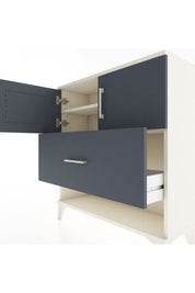 Arges Şifonyer 2 Raflı Tek Çekmeceli 2 Kapaklı 88x30x96 - S04M056V2A
