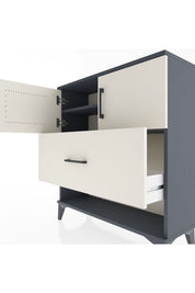 Arges Şifonyer 2 Raflı Tek Çekmeceli 2 Kapaklı 88x30x96 - S04M056V4A