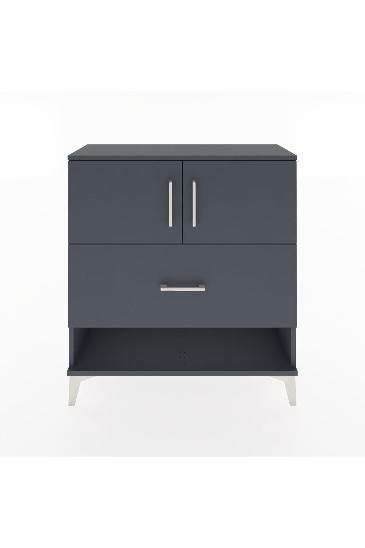 Arges Şifonyer 2 Raflı Tek Çekmeceli 2 Kapaklı 88x30x96 - S04M056V5A