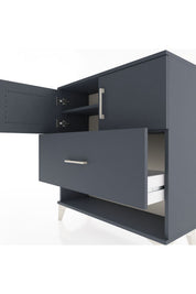 Arges Şifonyer 2 Raflı Tek Çekmeceli 2 Kapaklı 88x30x96 - S04M056V5A