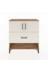 Arges Şifonyer 2 Raflı Tek Çekmeceli 2 Kapaklı 88x30x96