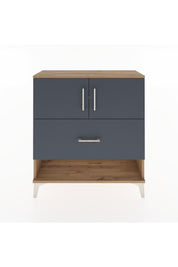 Arges Şifonyer 2 Raflı Tek Çekmeceli 2 Kapaklı 88x30x96 - S04M056V8A