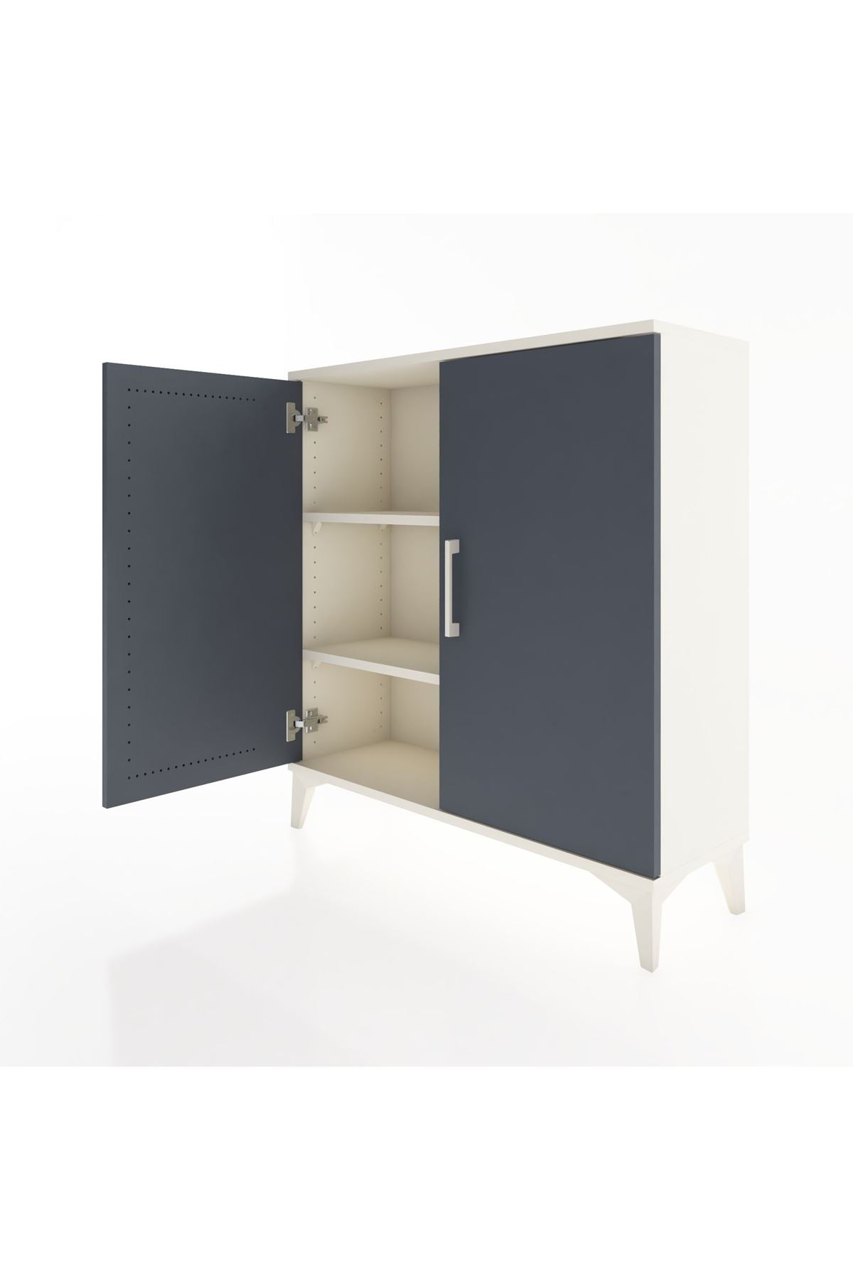 Arges Şifonyer 2 Raflı 2 Kapaklı 88x30x96 - S04M057V2A