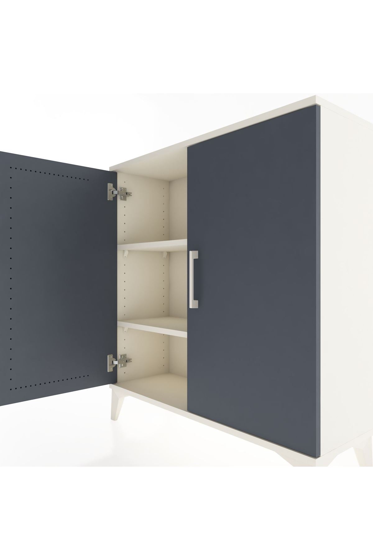 Arges Şifonyer 2 Raflı 2 Kapaklı 88x30x96 - S04M057V2A