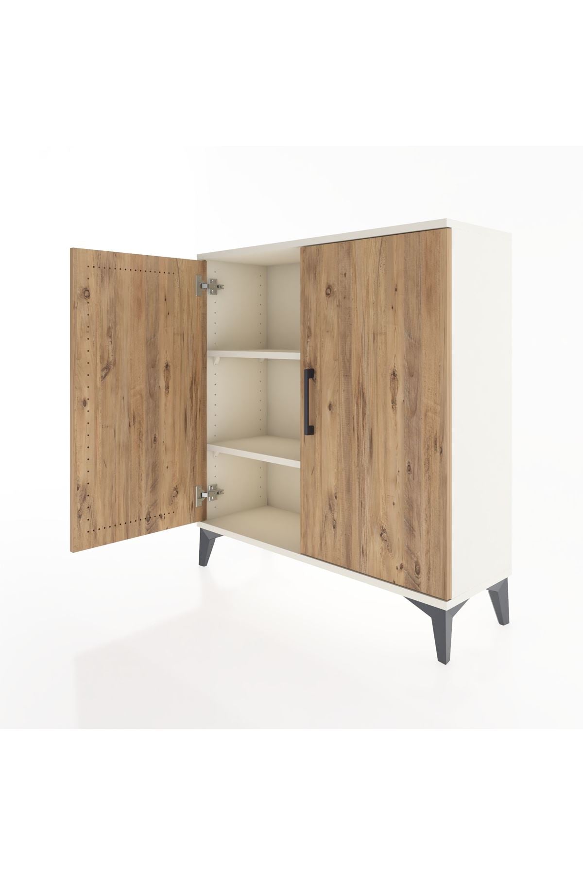 Arges Şifonyer 2 Raflı 2 Kapaklı 88x30x96 - S04M057V3A