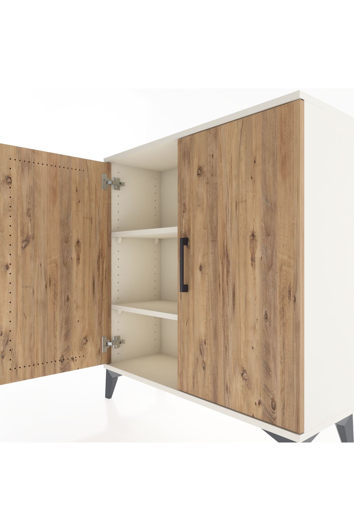 Arges Şifonyer 2 Raflı 2 Kapaklı 88x30x96 - S04M057V3A