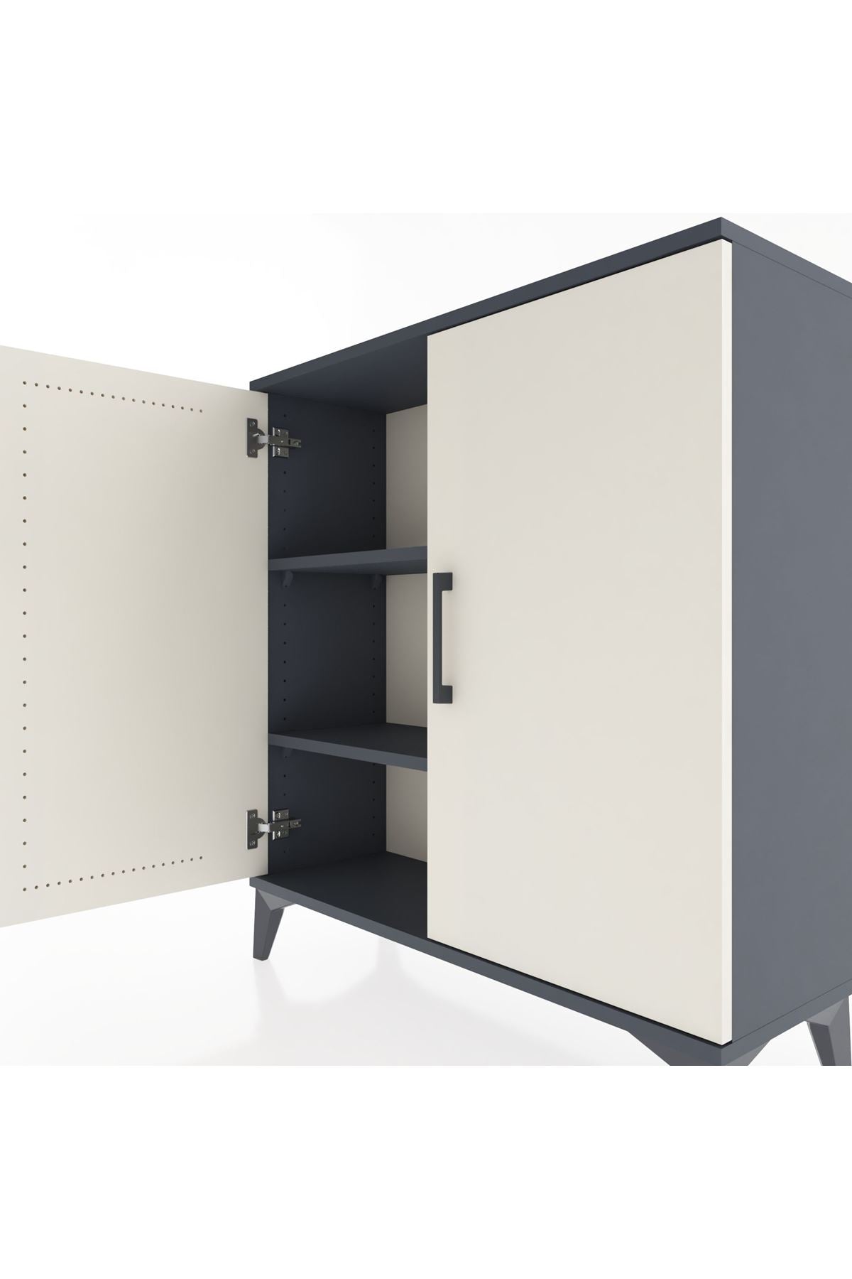 Arges Şifonyer 2 Raflı 2 Kapaklı 88x30x96 - S04M057V4A