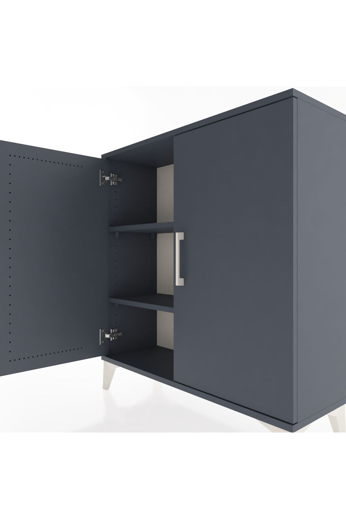Arges Şifonyer 2 Raflı 2 Kapaklı 88x30x96 - S04M057V5A