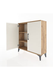 Arges Şifonyer 2 Raflı 2 Kapaklı 88x30x96 - S04M057V7A