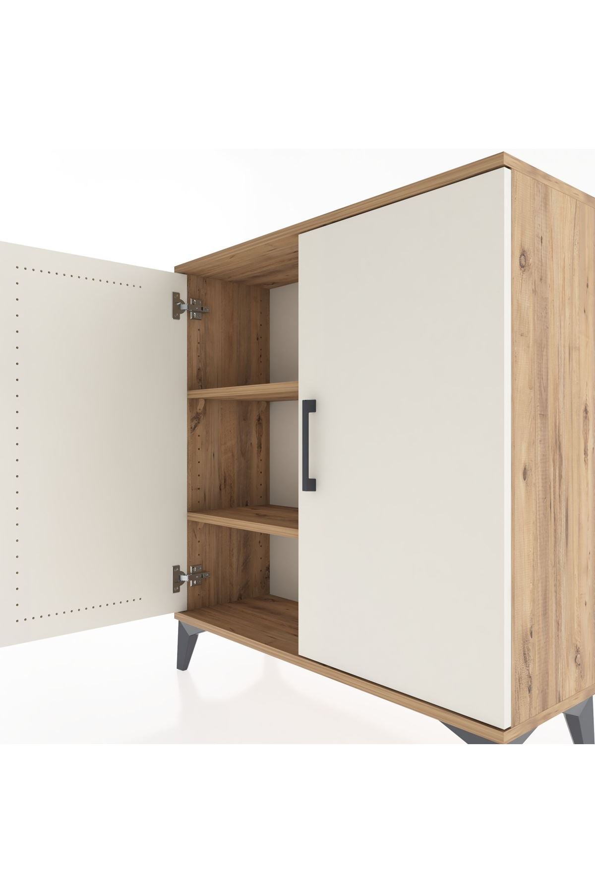 Arges Şifonyer 2 Raflı 2 Kapaklı 88x30x96 - S04M057V7A