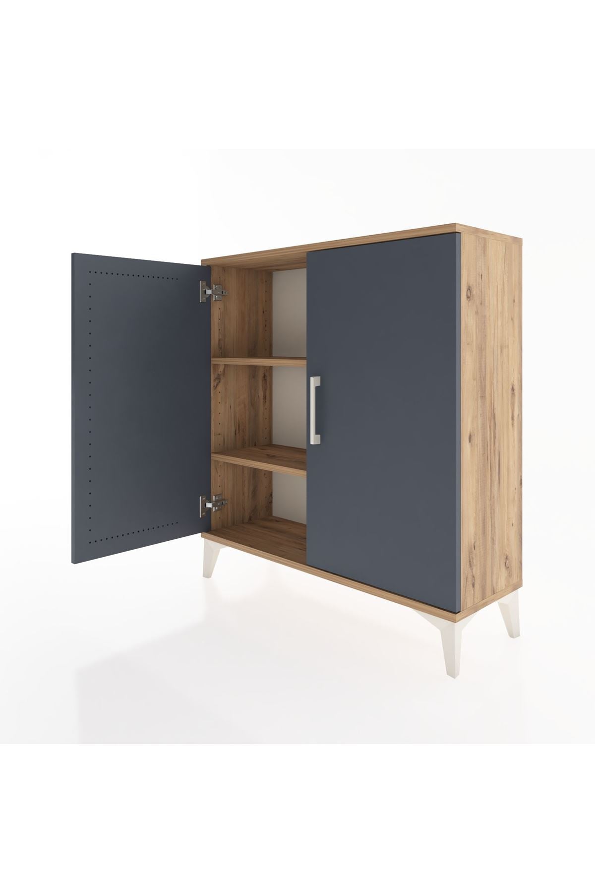 Arges Şifonyer 2 Raflı 2 Kapaklı 88x30x96 - S04M057V8A