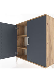 Arges Şifonyer 2 Raflı 2 Kapaklı 88x30x96 - S04M057V8A