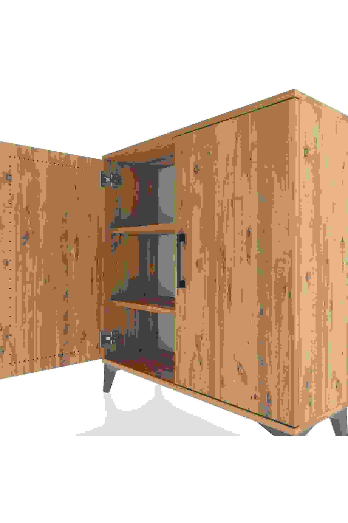 Arges Şifonyer 2 Raflı 2 Kapaklı 88x30x96 - S04M057V9A