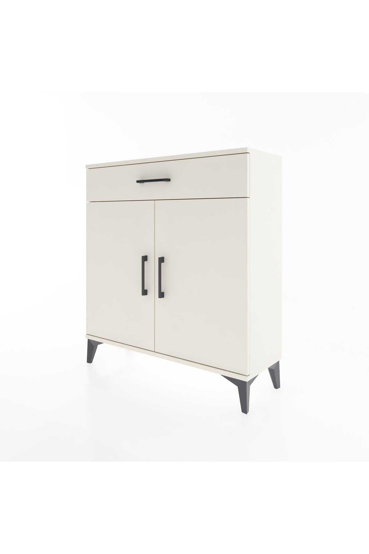 Arges Şifonyer 2 Raflı Tek Çekmeceli 2 Kapaklı 88x30x96 - S04M059V1A