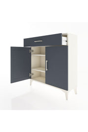 Arges Şifonyer 2 Raflı Tek Çekmeceli 2 Kapaklı 88x30x96 - S04M059V2A