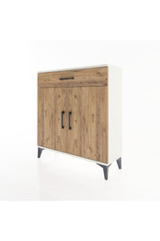 Arges Şifonyer 2 Raflı Tek Çekmeceli 2 Kapaklı 88x30x96 - S04M059V3A