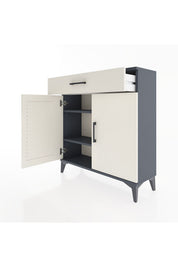 Arges Şifonyer 2 Raflı Tek Çekmeceli 2 Kapaklı 88x30x96 - S04M059V4A