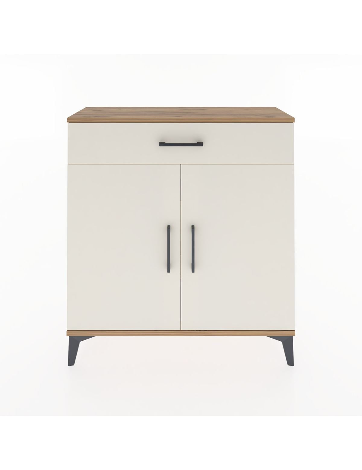 Arges Şifonyer 2 Raflı Tek Çekmeceli 2 Kapaklı 88x30x96 - S04M059V7A