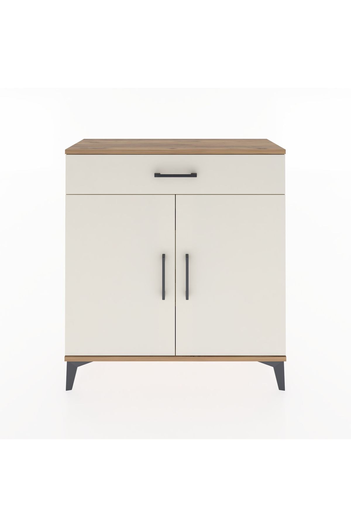 Arges Şifonyer 2 Raflı Tek Çekmeceli 2 Kapaklı 88x30x96 - S04M059V7A