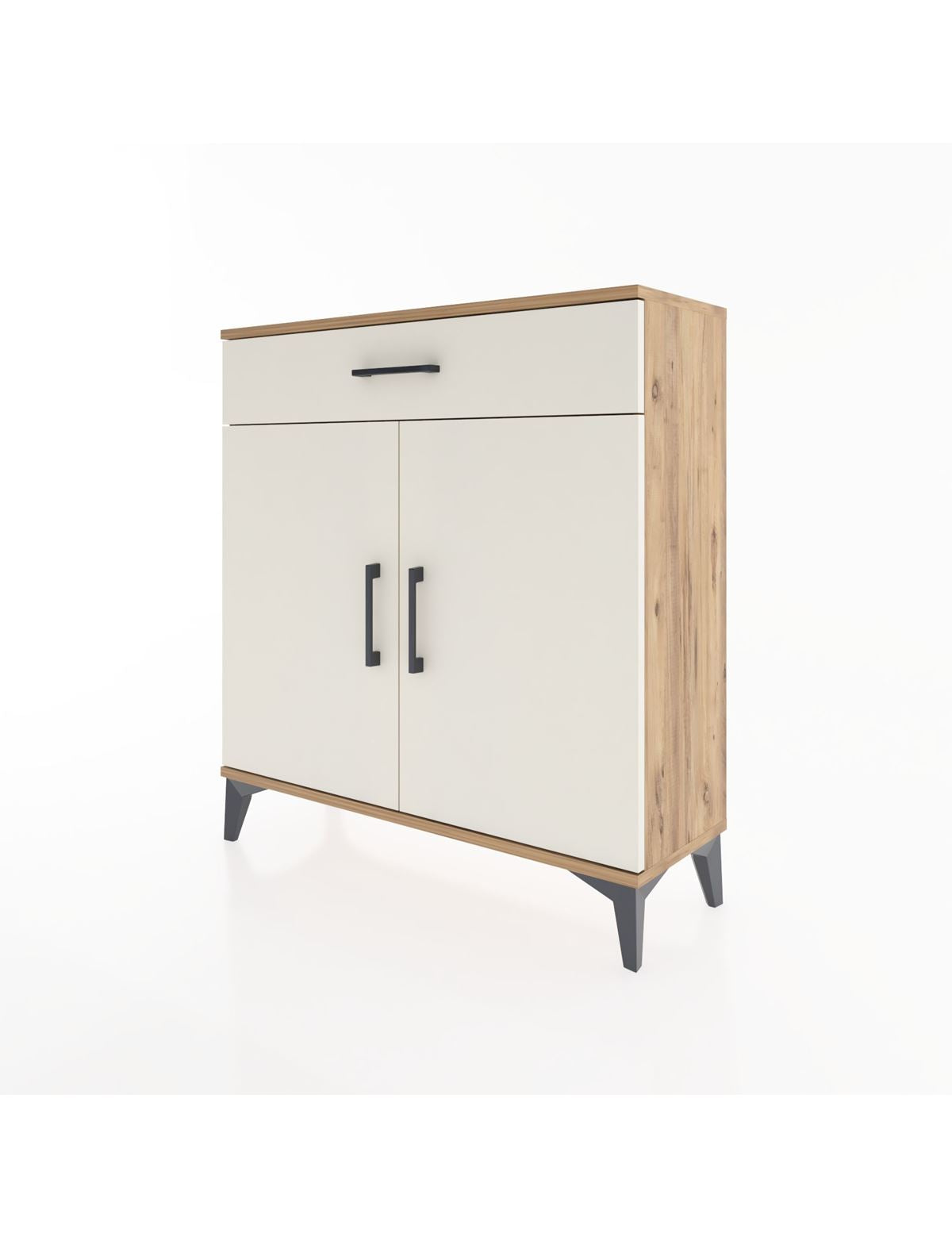 Arges Şifonyer 2 Raflı Tek Çekmeceli 2 Kapaklı 88x30x96 - S04M059V7A