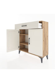 Arges Şifonyer 2 Raflı Tek Çekmeceli 2 Kapaklı 88x30x96 - S04M059V7A