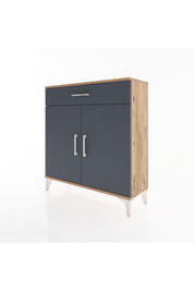 Arges Şifonyer 2 Raflı Tek Çekmeceli 2 Kapaklı 88x30x96 - S04M059V8A