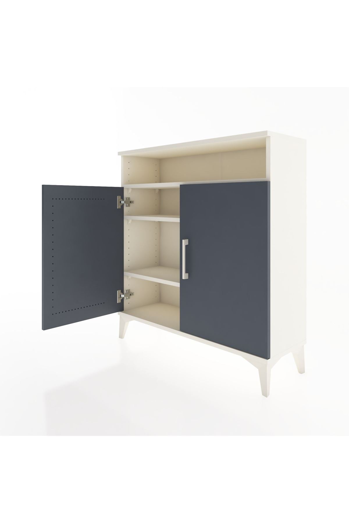 Arges Şifonyer 3 Raflı 2 Kapaklı 88x30x96 - S04M061V2A