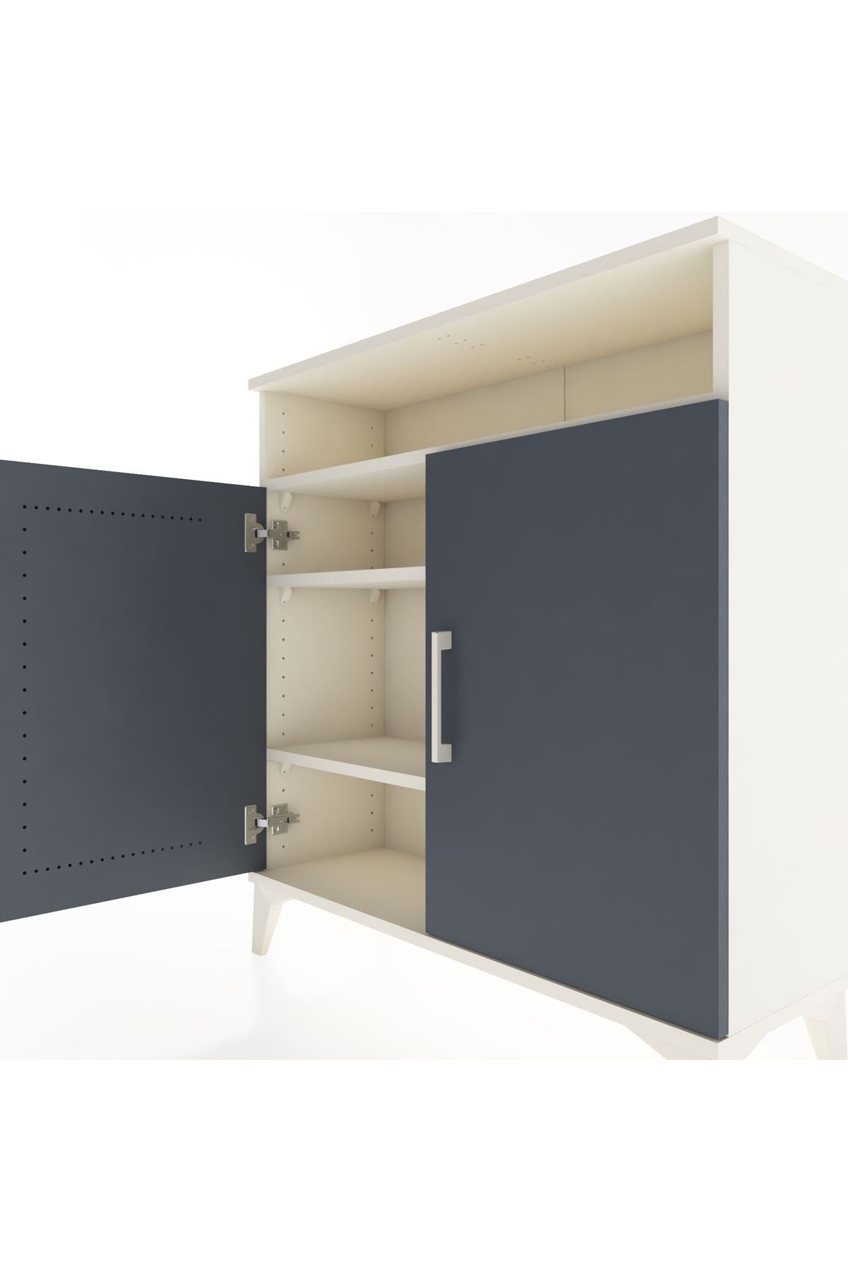 Arges Şifonyer 3 Raflı 2 Kapaklı 88x30x96 - S04M061V2A