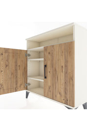 Arges Şifonyer 3 Raflı 2 Kapaklı 88x30x96 - S04M061V3A
