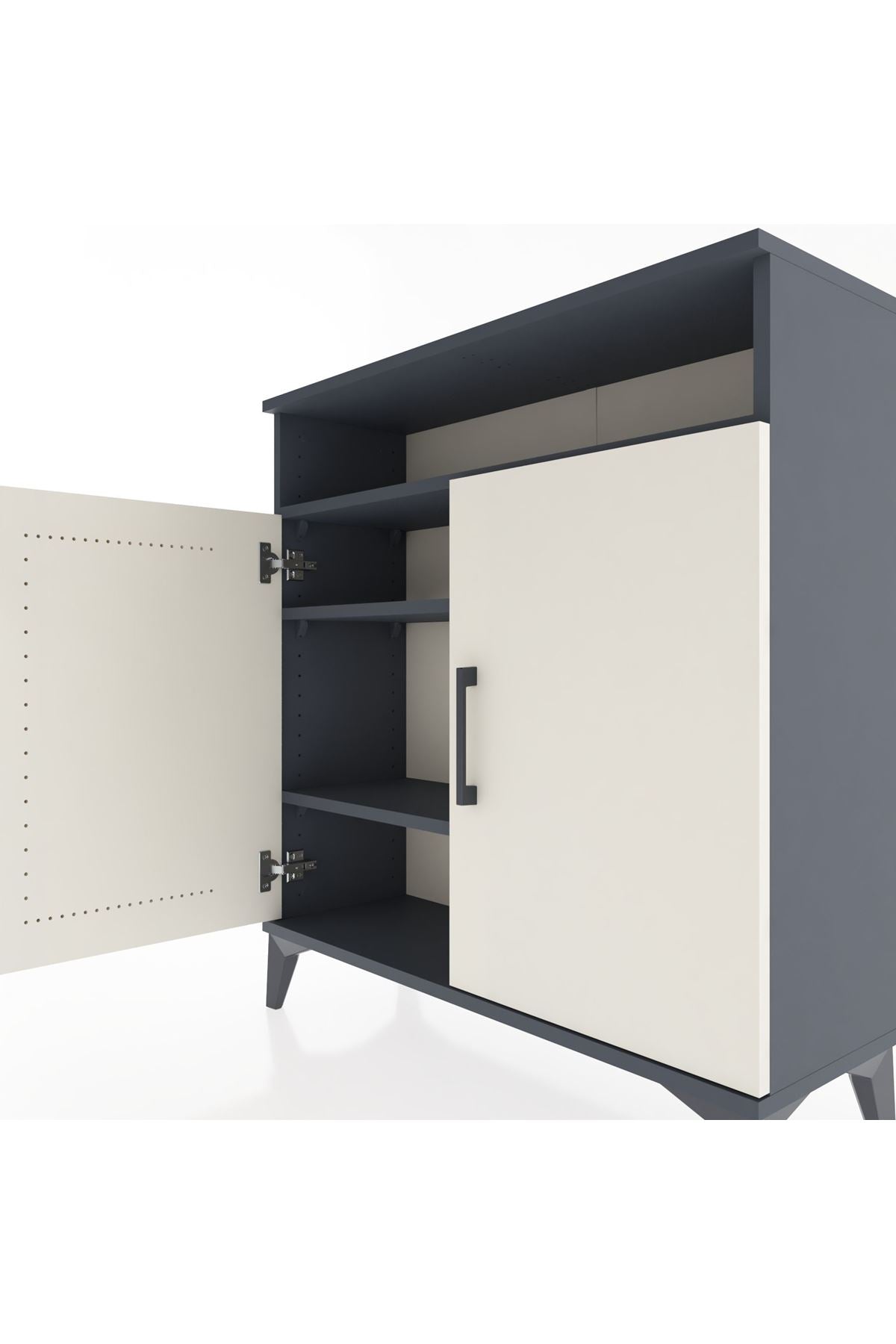 Arges Şifonyer 3 Raflı 2 Kapaklı 88x30x96 - S04M061V4A