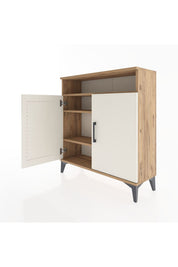 Arges Şifonyer 3 Raflı 2 Kapaklı 88x30x96 - S04M061V7A