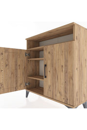 Arges Şifonyer 3 Raflı 2 Kapaklı 88x30x96 - S04M061V9A