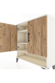 Arges Şifonyer 3 Raflı 2 Kapaklı 88x30x96 - S04M062V3A