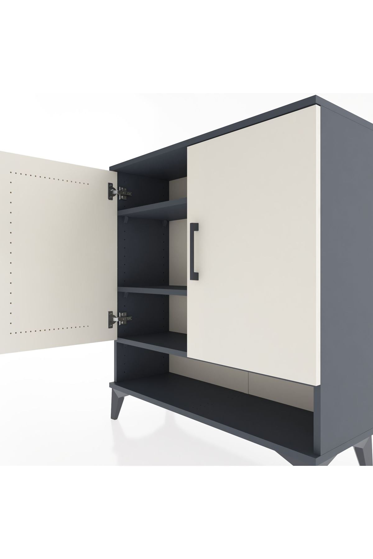 Arges Şifonyer 3 Raflı 2 Kapaklı 88x30x96 - S04M062V4A