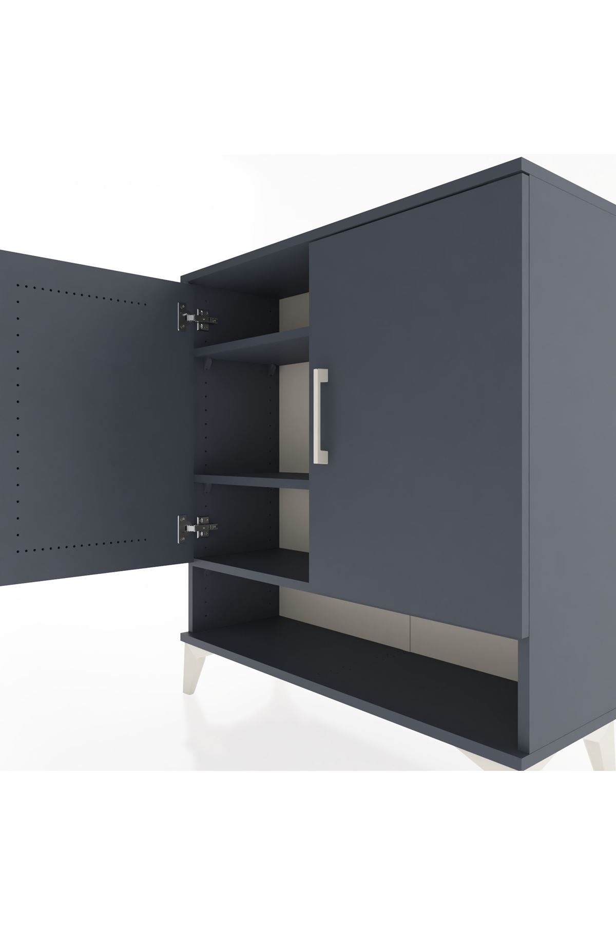 Arges Şifonyer 3 Raflı 2 Kapaklı 88x30x96 - S04M062V5A