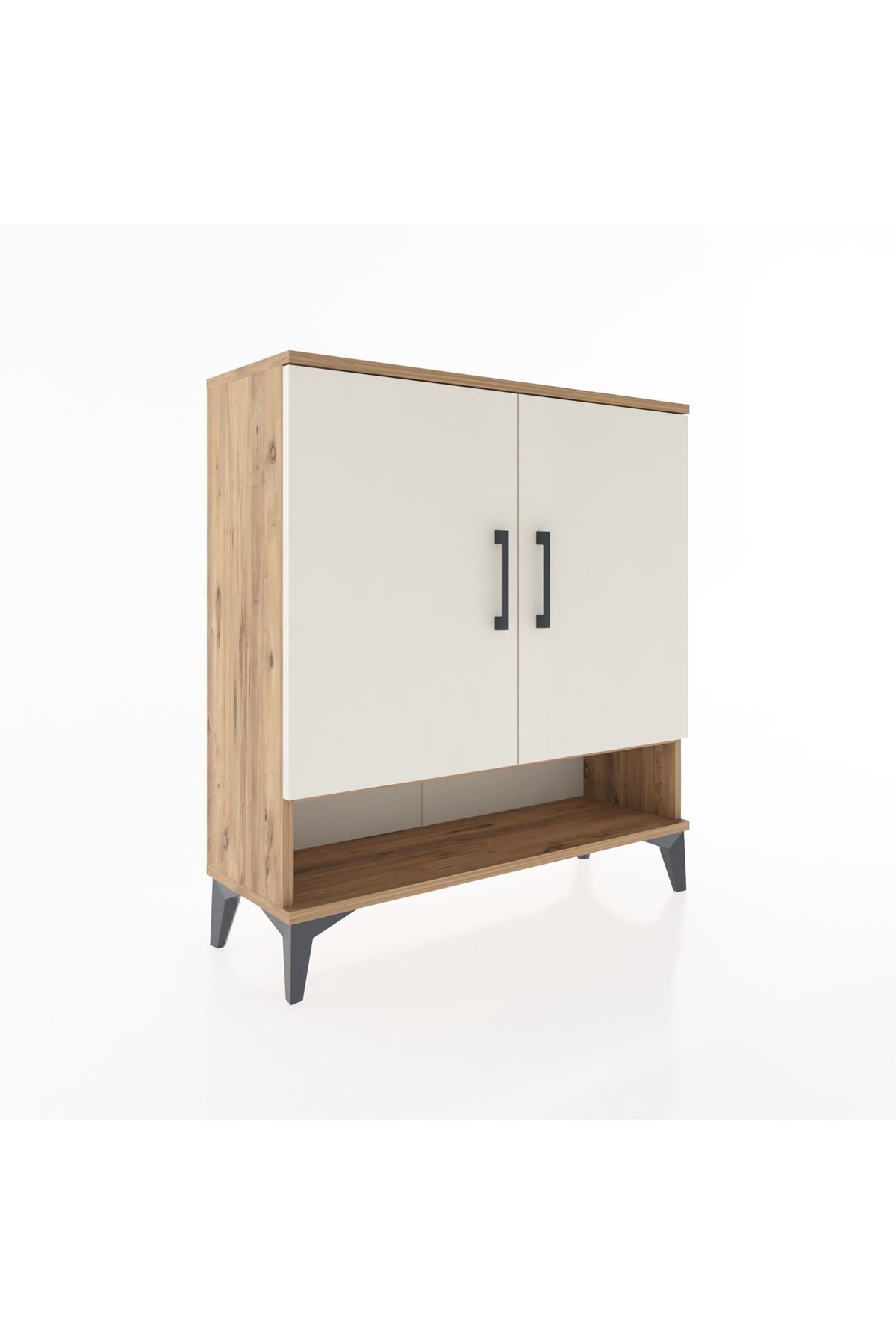 Arges Şifonyer 3 Raflı 2 Kapaklı 88x30x96 - S04M062V7A