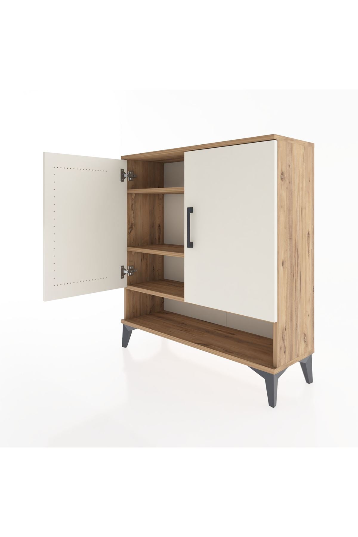 Arges Şifonyer 3 Raflı 2 Kapaklı 88x30x96 - S04M062V7A